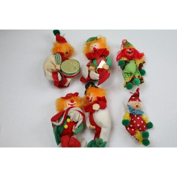 Vintage Clown Ornaments Classic Christmas Nostalgic Cute X Mas Tree - Picture 1 of 11